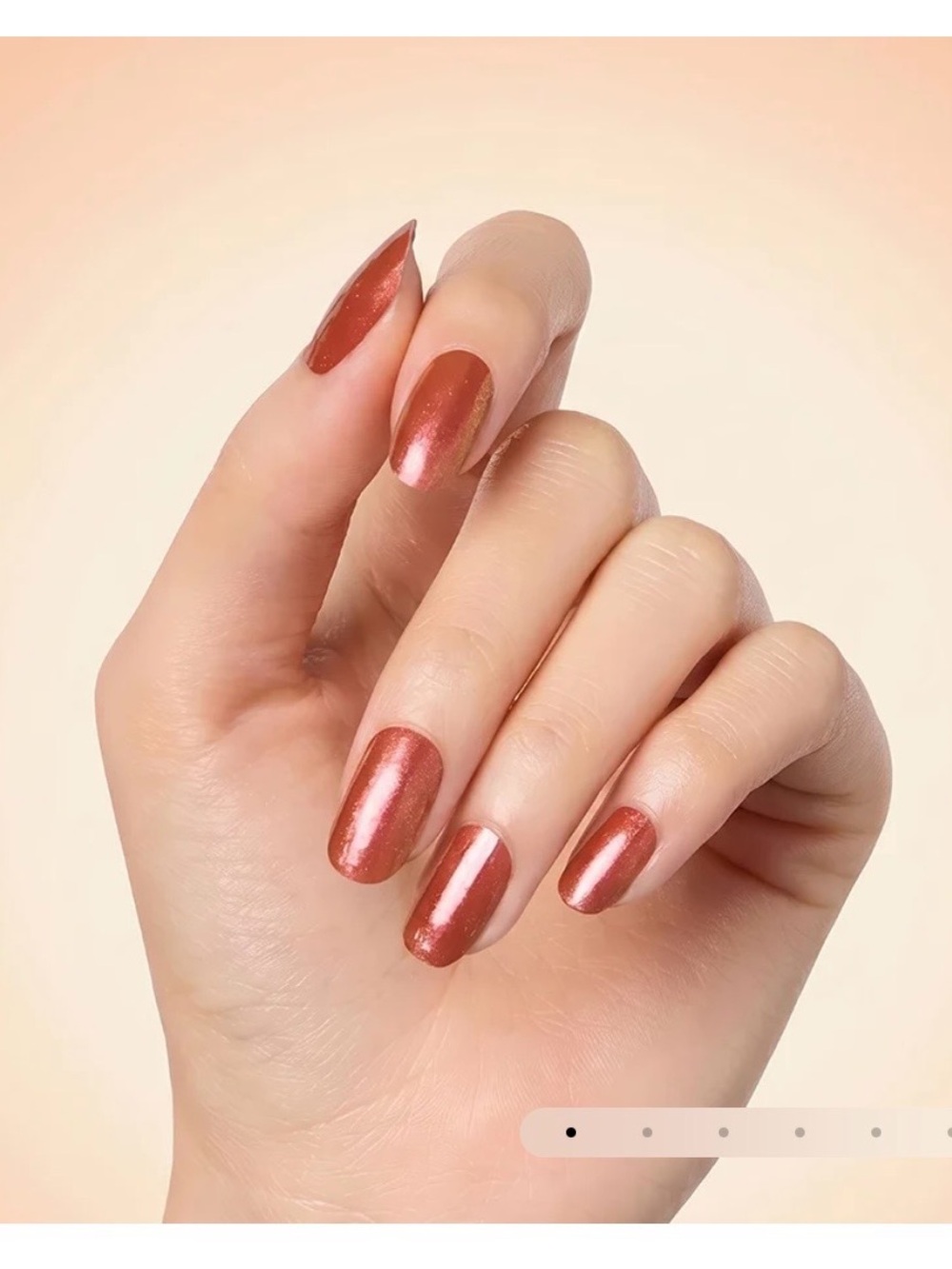 Metallic Copper Nail Polish Strips